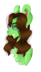 Size: 305x532 | Tagged: safe, artist:moonert, oc, oc only, earth pony, pony, chest fluff, female, glasses, mare, simple background, solo, transparent background