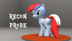 Size: 4096x2304 | Tagged: dead source, safe, oc, oc only, oc:recon probe, earth pony, pony, 3d, downloadable, high res, looking at you, source filmmaker, source filmmaker resource, stage.bsp