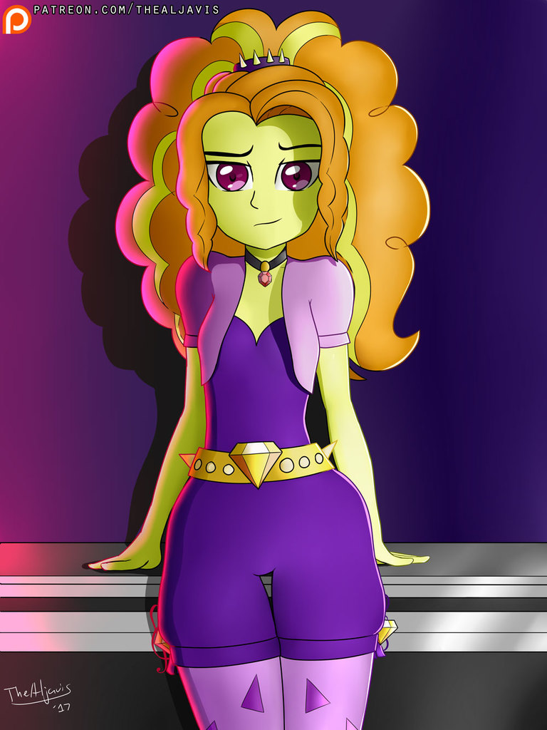 Safe Artist Thealjavis Adagio Dazzle Equestria Girls Clothes Female Looking At