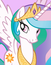 Size: 434x554 | Tagged: safe, princess celestia, alicorn, pony, g4, official, female, official content, pink background, simple background, smiling, solo, spread wings, stock vector, vector, wings