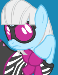 Size: 434x554 | Tagged: safe, photo finish, earth pony, pony, g4, official, clothes, female, raised hoof, simple background, solo, teal background