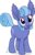 Size: 1865x2871 | Tagged: safe, artist:arifproject, oc, oc only, oc:sapphire lollipop, earth pony, pony, chest fluff, cute, cutie mark, ear fluff, impossibly large ears, looking at you, open mouth, simple background, smiling, solo, transparent background, vector