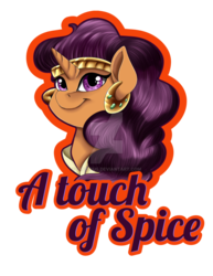 Size: 786x1017 | Tagged: safe, artist:crecious, saffron masala, g4, spice up your life, female, profile, solo