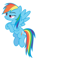 Size: 510x500 | Tagged: safe, rainbow dash, pegasus, pony, g4, official, crossed hooves, female, simple background, solo, transparent background, vector