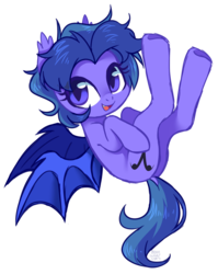 Size: 1887x2370 | Tagged: safe, artist:hawthornss, oc, oc only, oc:sheva, bat pony, pony, cute little fangs, dock, ear fluff, fangs, looking at you, simple background, transparent background, underhoof