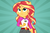 Size: 6000x4000 | Tagged: safe, artist:kishmond, artist:spottedlions, sunset shimmer, equestria girls, g4, my little pony equestria girls: legend of everfree, absurd resolution, camp everfree outfits, clothes, female, ponied up, shorts, solo