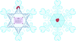 Size: 7661x4096 | Tagged: safe, artist:parclytaxel, g4, the crystalling, .svg available, absurd resolution, card, envelope, letter, no pony, simple background, snowflake, snowflake envelope, transparent background, vector