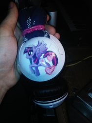 Size: 2560x1920 | Tagged: safe, twilight sparkle, alicorn, pony, g4, headphones, irl, keyboard, photo, twilight sparkle (alicorn)