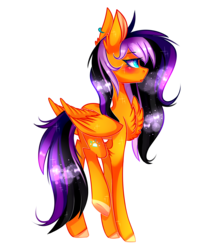 Size: 2299x2600 | Tagged: safe, artist:huirou, oc, oc only, oc:sunrise, pegasus, pony, chest fluff, female, high res, mare, simple background, solo, transparent background