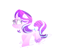 Size: 1024x897 | Tagged: safe, artist:lynchristina, starlight glimmer, pony, unicorn, g4, curved horn, female, horn, solo