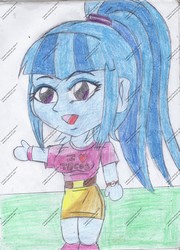 Size: 2231x3100 | Tagged: safe, artist:carlos1976, sonata dusk, equestria girls, g4, female, heart, high res, solo, traditional art, watermark