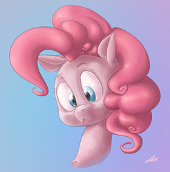 Size: 840x855 | Tagged: safe, artist:tentinythimbles, pinkie pie, earth pony, pony, g4, bust, female, portrait, solo