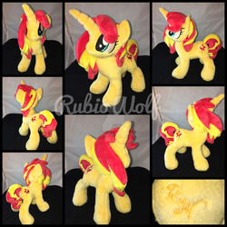 Size: 1600x1600 | Tagged: safe, artist:rubiowolf, sunset shimmer, pony, unicorn, g4, female, irl, mare, photo, plushie, solo