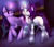 Size: 1500x1300 | Tagged: safe, artist:fur-what-loo, twilight sparkle, oc, oc:raribot, alicorn, pony, robot, robot pony, unicorn, g4, castle, duo, duo female, female, magic, mare, mother and daughter, twilight sparkle (alicorn)