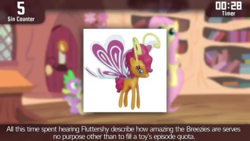 Size: 640x360 | Tagged: safe, screencap, fluttershy, spike, breezie, dragon, cinemare sins, g4, three's a crowd, toy