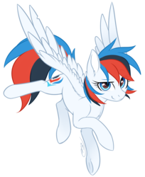 Size: 867x1063 | Tagged: safe, artist:doekitty, oc, oc only, oc:retro city, pegasus, pony, commission, female, mare, simple background, smiling, solo, spread wings, transparent background, wings