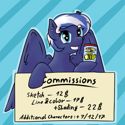 Size: 1450x1450 | Tagged: safe, artist:frecklesfanatic, oc, oc only, oc:night sky, pegasus, pony, commission info, solo