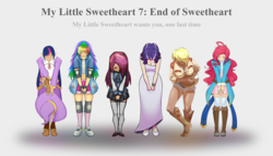 Size: 2312x1325 | Tagged: safe, artist:cartopol, artist:ereb-tauramandil, artist:eve-ashgrove, artist:hardtones, artist:jonfawkes, artist:megasweet, applejack, fluttershy, pinkie pie, rainbow dash, rarity, twilight sparkle, human, art pack:my little sweetheart, g4, humanized, mane six