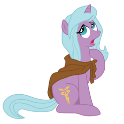 Size: 8000x8000 | Tagged: safe, artist:paganmuffin, idw, radiant hope, pony, unicorn, g4, absurd resolution, cloak, clothes, female, mare, open mouth, simple background, solo, transparent background, vector