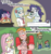 Size: 1200x1280 | Tagged: safe, artist:rawrienstein, applejack, big macintosh, coco pommel, fluttershy, rainbow dash, rarity, sci-twi, sunset shimmer, twilight sparkle, pig, equestria girls, g4, applejack the anti-shipper, blushing, clothes, coffee, equestria girls-ified, female, implied bestiality, indirect kiss, lesbian, male, rainbow the shipper, revenge, sci-twi the shipper, ship:fluttermac, ship:marshmallow coco, shipper on deck, shipping, spit take, straight, sunset shipper, tank top, thick eyebrows, twilight the shipper