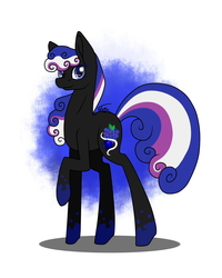 Size: 800x1000 | Tagged: safe, artist:inspiredpixels, oc, oc only, oc:blackcurrant, earth pony, pony, female, mare, raised hoof, solo