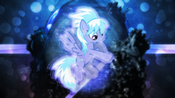 Size: 3840x2160 | Tagged: safe, artist:atmospark, artist:game-beatx14, edit, cloudchaser, pegasus, pony, g4, female, high res, solo, wallpaper, wallpaper edit