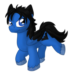 Size: 1024x1024 | Tagged: safe, artist:usagi-zakura, pony, dc comics, dick grayson, nightwing, ponified, simple background, solo, transparent background