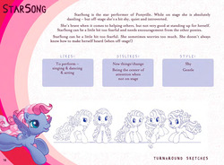 Size: 1240x912 | Tagged: safe, artist:dominique shiels, starsong, pony, g3, g3.5, reference sheet