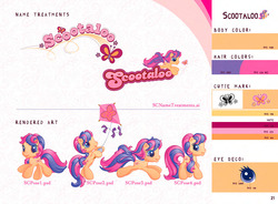 Size: 1240x912 | Tagged: safe, artist:dominique shiels, scootaloo, scootaloo (g3), pony, g3, g3.5, g4, kite, kite flying, reference sheet