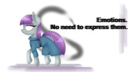 Size: 3309x1861 | Tagged: safe, artist:lixthefork, maud pie, earth pony, pony, g4, abstract background, emotionless, empty eyes, female, simple background, solo, transparent background