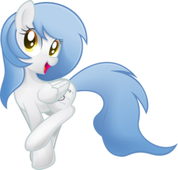 Size: 5000x4780 | Tagged: safe, artist:rainbownspeedash, oc, oc only, oc:vector cloud, pegasus, pony, absurd resolution, looking at you, open mouth, simple background, solo, transparent background, vector