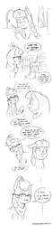 Size: 1500x6365 | Tagged: safe, artist:raph13th, moondancer, twilight sparkle, alicorn, pony, unicorn, comic:glim glam and pals, g4, black and white, comic, dialogue, female, grayscale, high res, implied trixie, mare, monochrome, tumblr, twilight sparkle (alicorn)