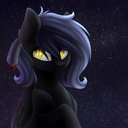 Size: 3000x3000 | Tagged: safe, artist:ohhoneybee, oc, oc only, oc:cloudy night, pegasus, pony, female, high res, mare, night, solo