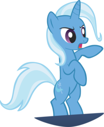 Size: 2419x2949 | Tagged: safe, artist:greseres, trixie, pony, unicorn, g4, bipedal, female, high res, open mouth, simple background, solo, transparent background, vector
