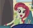 Size: 108x91 | Tagged: safe, screencap, rose heart, earth pony, pony, equestria girls, g4, my little pony equestria girls, background human, bracelet, chopsticks, cropped, female, jewelry, open mouth, picture for breezies, solo