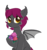 Size: 2523x2660 | Tagged: safe, artist:rizzych, oc, oc only, bat pony, pony, female, flower, high res, mare, simple background, solo, transparent background