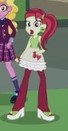 Size: 68x131 | Tagged: safe, screencap, rose heart, taffy shade, equestria girls, g4, my little pony equestria girls: friendship games, background human, bowtie, bracelet, clothes, cropped, crystal prep academy uniform, ear piercing, earring, heart, high heels, jewelry, open mouth, picture for breezies, piercing, school uniform, shoes, sock