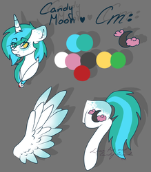 Size: 4068x4647 | Tagged: safe, artist:pinkcloudhugger, oc, oc only, oc:candy moon, pony, absurd resolution, heterochromia, reference sheet
