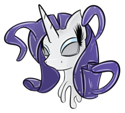 Size: 793x718 | Tagged: safe, artist:skyspeardraw, rarity, pony, g4, latex, mask, rubber, simple background, transparent background