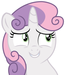 Size: 3153x3600 | Tagged: safe, artist:sketchmcreations, sweetie belle, pony, forever filly, g4, female, grin, high res, nervous, nervous laugh, nervous smile, simple background, smiling, solo, transparent background, vector