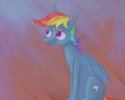 Size: 2560x2048 | Tagged: safe, artist:drawerproyeah, rainbow dash, pegasus, pony, g4, female, high res, mare, sitting, solo