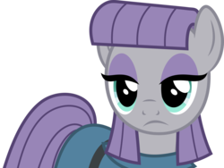 Size: 5000x3760 | Tagged: safe, artist:dashiesparkle, maud pie, earth pony, pony, g4, rock solid friendship, .svg available, absurd resolution, expressionless face, eyeshadow, female, lidded eyes, makeup, mare, simple background, solo, transparent background, vector