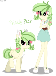 Size: 5955x7997 | Tagged: safe, artist:asika-aida, oc, oc only, oc:prickly pear, pegasus, pony, equestria girls, g4, absurd resolution, braid, chest fluff, clothes, commission, cute, equestria girls-ified, female, mare, mary janes, ocbetes, shoes, simple background, skirt, smiling, transparent background