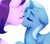 Size: 811x707 | Tagged: safe, artist:grissaecrim, starlight glimmer, trixie, pony, unicorn, g4, cute, duo, eyes closed, female, floppy ears, kiss on the lips, kissing, lesbian, mare, ship:startrix, shipping, simple background, white background