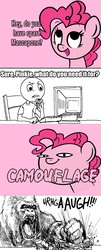 Size: 918x2279 | Tagged: safe, artist:thematrixman, edit, pinkie pie, human, g4, meme, pun, rage comic