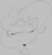 Size: 1113x1172 | Tagged: safe, artist:purple-yoshi-draws, trixie, pony, g4, bust, female, monochrome, one eye closed, portrait, simple background, solo