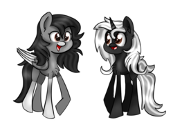 Size: 734x521 | Tagged: safe, artist:gamerzero158, oc, oc only, oc:ghost quill, oc:silhouette, pony, cute, open mouth, raised hoof, simple background, transparent background