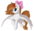 Size: 2918x2614 | Tagged: safe, artist:pridark, oc, oc only, pony, bow, commission, female, flying, high res, mare, simple background, solo, transparent background, whistling