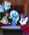 Size: 2301x2714 | Tagged: safe, artist:athos01, rainbow dash, rarity, spike, trixie, cat, dragon, pony, unicorn, g4, arnold rimmer, crossover, dave lister, female, high res, kryten, male, mare, red dwarf