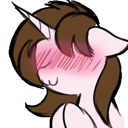 Size: 2000x2000 | Tagged: safe, artist:ilynalta, oc, oc only, oc:ily, pony, :3, animated, blushing, context is for the weak, female, floppy ears, gif, high res, mare, simple background, solo, transparent background, waifu